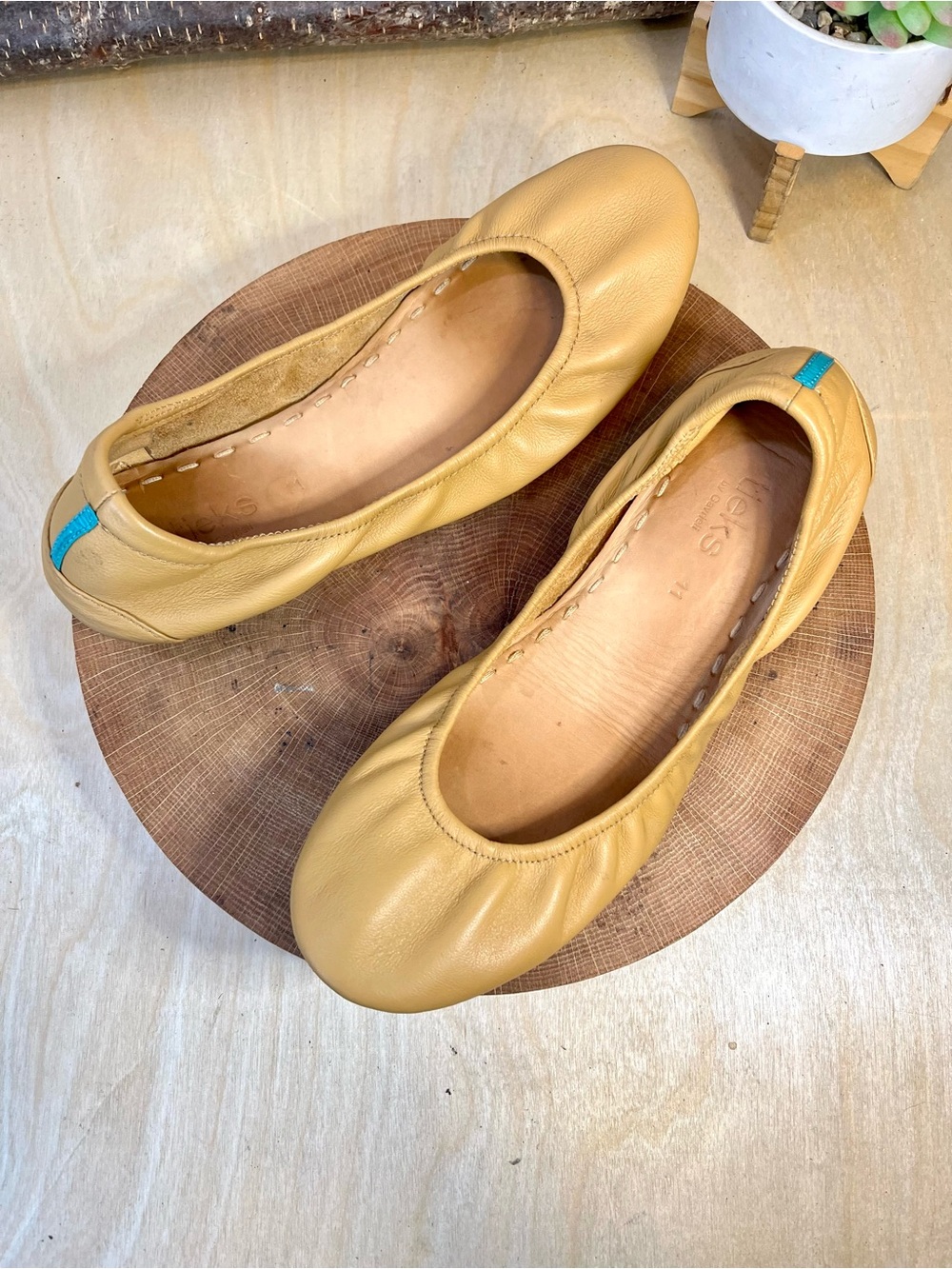 Tieks Foldable Ballet Flats in Mustard